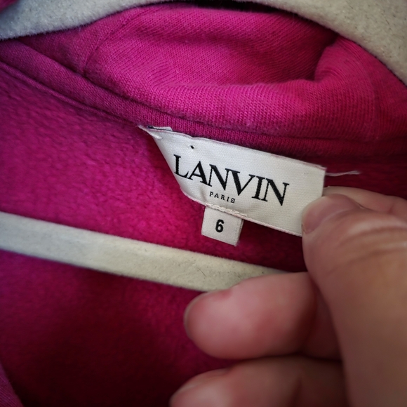 Lanvin Pink Logo Hoodie - Picture 3 of 3